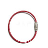 Stainless Steel Cable Wire Keychain AJEW-YWC0004-01A-1