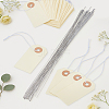 30Pcs Kraft Paper Rectangle Blank Price Tags CDIS-LP0001-32-1