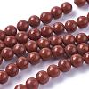 Natural Red Jasper Beads Strands G-F348-01-6mm-A-2