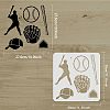 Plastic Reusable Drawing Painting Stencils Templates DIY-WH0172-926-2