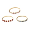 304 Stainless Steel Enamel Hinged Bangles BJEW-B168-01G-2