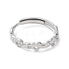304 Stainless Steel Hollow Infinity Adjustable Rings RJEW-D006-24P-2