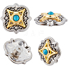 10Pcs Antique Silver Alloy Decorative Rivets BUTT-GF0004-22A-7