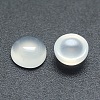 Natural White Agate Cabochons G-P393-R07-8MM-2