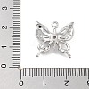 Brass Pave Clear Cubic Zirconia Pendants KK-Z061-14P-01-3