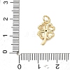Brass Micro Pave Clear Cubic Zirconia Charms CU-CBADD0C-09G-01-3