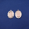 Brass Pendant Cabochon Settings FIND-WH0100-80S-1