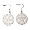 304 Stainless Steel Dangle Earrings EJEW-R015-01P-01-4