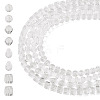 4 Strands 4 Styles Transparent Glass Bead Strands GLAA-TADJ0001-01B-1