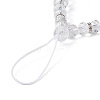 Rondelle Glass & Polymer Clay Rhinestone Beads Phone Hand Strap Chains HJEW-JM00877-02-3