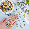 100G 5 Colors School Theme Handmade Polymer Clay Cabochons CLAY-SC0002-03-3