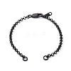 Handmade 304 Stainless Steel Rolo Chain Bracelets Making Accessories AJEW-JB01026-02-1