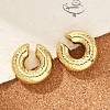 304 Stainless Steel C-Shaped Cuff Earrings for Women EJEW-M068-06G-2