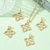 SHEGRACE Brass Micro Pave Clear Cubic Zirconia Pendants XGRQ3P903-637G-6