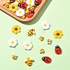 30Pcs 5 Styles Opaque Resin Cabochons Sets CRES-YW0002-55-2