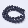 Frosted Glass Beads Strands G-D855-03-10mm-2