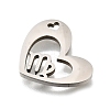 201 Stainless Steel Pendants STAS-A116-01P-06-2