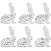 SUNNYCLUE 16Pcs 201 Stainless Steel Pendants STAS-SC0006-34-1