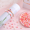 500Pcs Rubberized Style Imitated Silicone Acrylic Beads MACR-SP0001-07C-4
