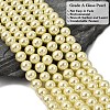 Eco-Friendly Dyed Glass Pearl Round Beads Strands HY-A002-10mm-RB012-4