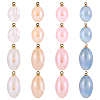 48Pcs 8 Styles Imitation Gemstone Acrylic Pendants IFIN-TA0001-57-2