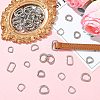 60Pcs 6 Styles 304 Stainless Steel D Rings STAS-CJ0003-36-5