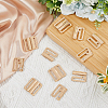 SUPERFINDINGS 8Pcs Alloy Bikini Clips FIND-FH0009-24LG-4