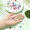 180Pcs 9 Colors Baking Paint Transparent Glass Beads DGLA-YW0001-69-5