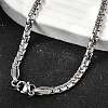 201 Stainless Steel Box Chain Necklaces for Men STAS-V011-01A-P-1-2
