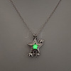 Alloy with Luminous Resin Bead Inside Pendant Necklaces for Women Men FS-WG4D5C2-19-1