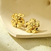 304 Stainless Steel Flower Stud Earrings for Women EJEW-U023-04G-03-1