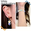 30Pcs 6 Colors Handmade Foil Lampwork Beads FOIL-YW0001-04-6