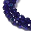 Electroplate Transparent Glass Beads Strands X-EGLA-A035-T4mm-L06-3