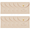 10Pcs Velvet Pouches with Snap Button ABAG-SP0001-42F-7