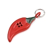 Button 304 Stainless Steel Enamel Pendants SA-CBAE390-01E-2