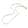 Brass Snake Chain Necklaces X-NJEW-I247-03G-1