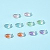 32Pcs UV Plating Rainbow Iridescent Acrylic Beads OACR-FS0002-16-9