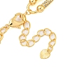 Rack Plating Brass Pave Clear Cubic Zirconia Oval Link Chain Necklaces NJEW-Q345-02G-2