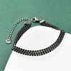 304 Stainless Steel Rhinestone Cup Chain Bracelets for Women BJEW-Z143-23P-02-1