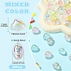 42Pcs 7 Colors Transparent Acrylic Beads MACR-YW0004-68-3