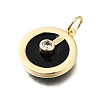 Brass Micro Pave Cubic Zirconia Pendants X-KK-S523-11G-2