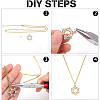 BENECREAT 9Pcs 9 Style Brass Chain Necklaces Set for Men Women NJEW-BC0001-08-4