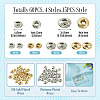 60Pcs 4 Styles Column Brass Beads KK-TA0009-07-4