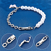 Unicraftale 6Pcs 3 Styles 304 Stainless Steel Fold Over Clasp FIND-UN0001-45-5