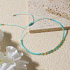 Natural Amazonite Beads Braided Bead Bracelets KZ2587-3-2