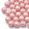 Spray Painted Style Acrylic Beads LS-MACR-T010-10mm-05-1