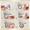 Stainless Steel Brooch Base Settings AJEW-WR00006-3