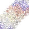 Electroplate Glass Beads Strands EGLA-D300-06-8mm-08-4
