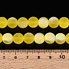 Frosted Transparent Glass Beads Strands GLAA-T032-T10mm-MBB11-4