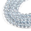 Electroplate Transparent Glass Beads EGLA-B013-02A-PL05-3